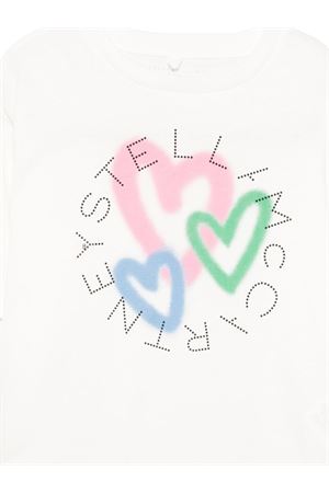 white cotton tshirt STELLA McCARTNEY KIDS | TW8C61Z0434101